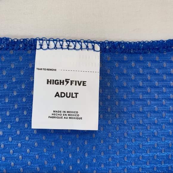 High Five Adult Set of 6 Scrimmage Vests in Royal Blue - Picture 4 of 4